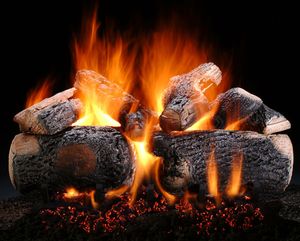 24" Supreme Ponderosa Charred Log Set