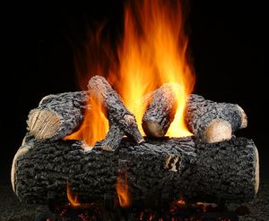 18" Grand Oak Fresh Cut Log Set