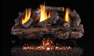 G10 Series Vent-Free Charred Aged Split Logs - 16/18"