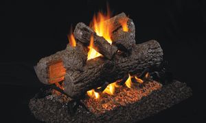Golden Oak See-Thru Logs - 16"