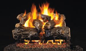 Burnt Rustic Oak Logs - 16"
