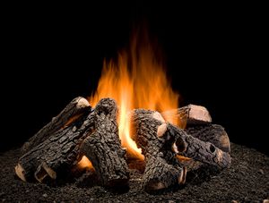 Grand Oak Series Wilderness Oak 30" Outdoor Firepit Log Set (8-piece)