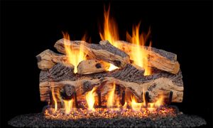 Gnarled Split Oak Logs - 24"