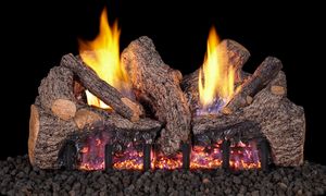 G19A Series Vent-Free Foothill Oak Logs - 18"